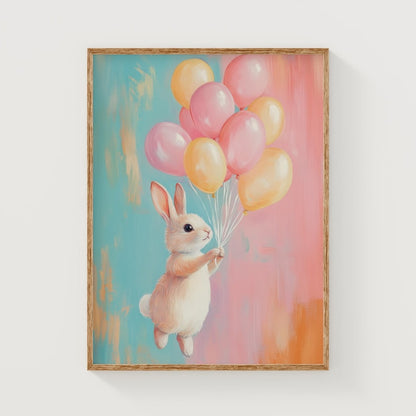 Pastel Bunny Balloons