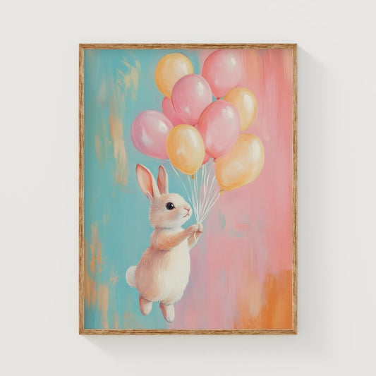Pastel Bunny Balloons