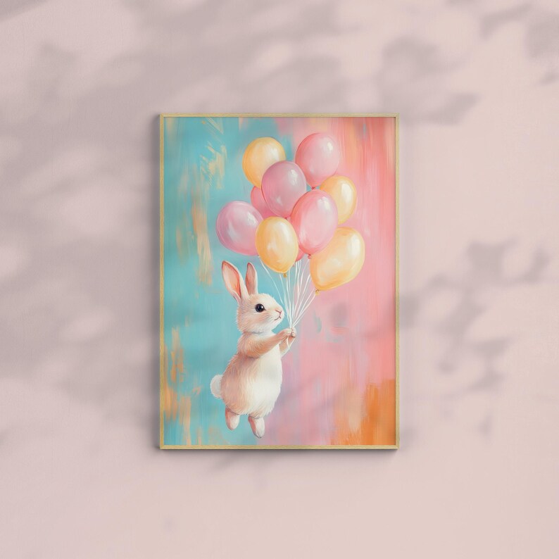 Pastel Bunny Balloons