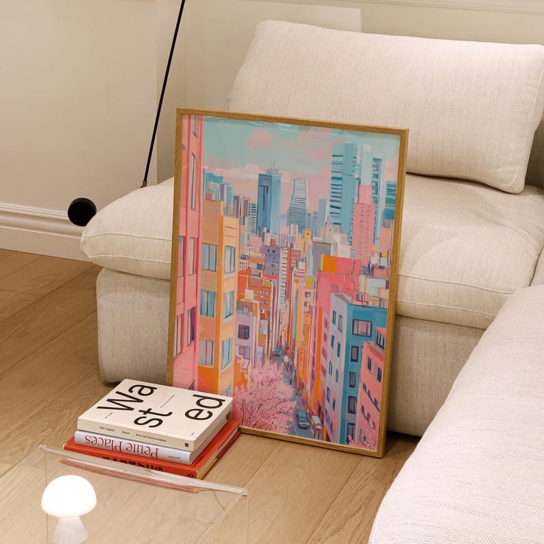 Pastel City Skyline