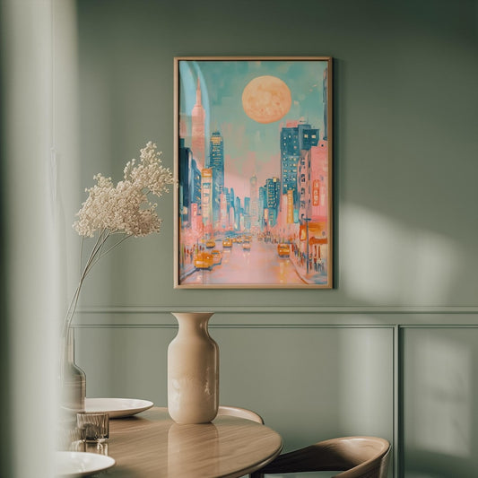 Pastel New York City by Night